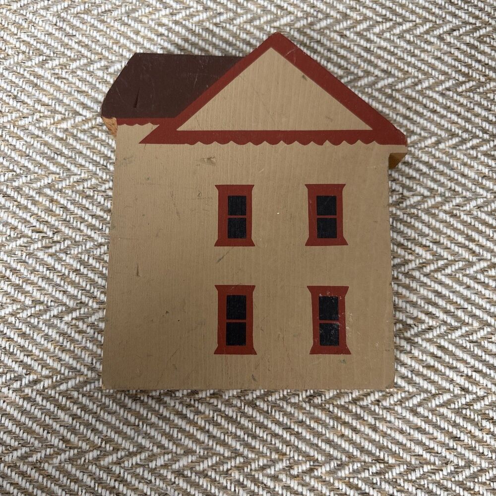 Vintage 1983 The Cat's Meow, Victorian House, Wooden Figurine - Picture 2 of 5
